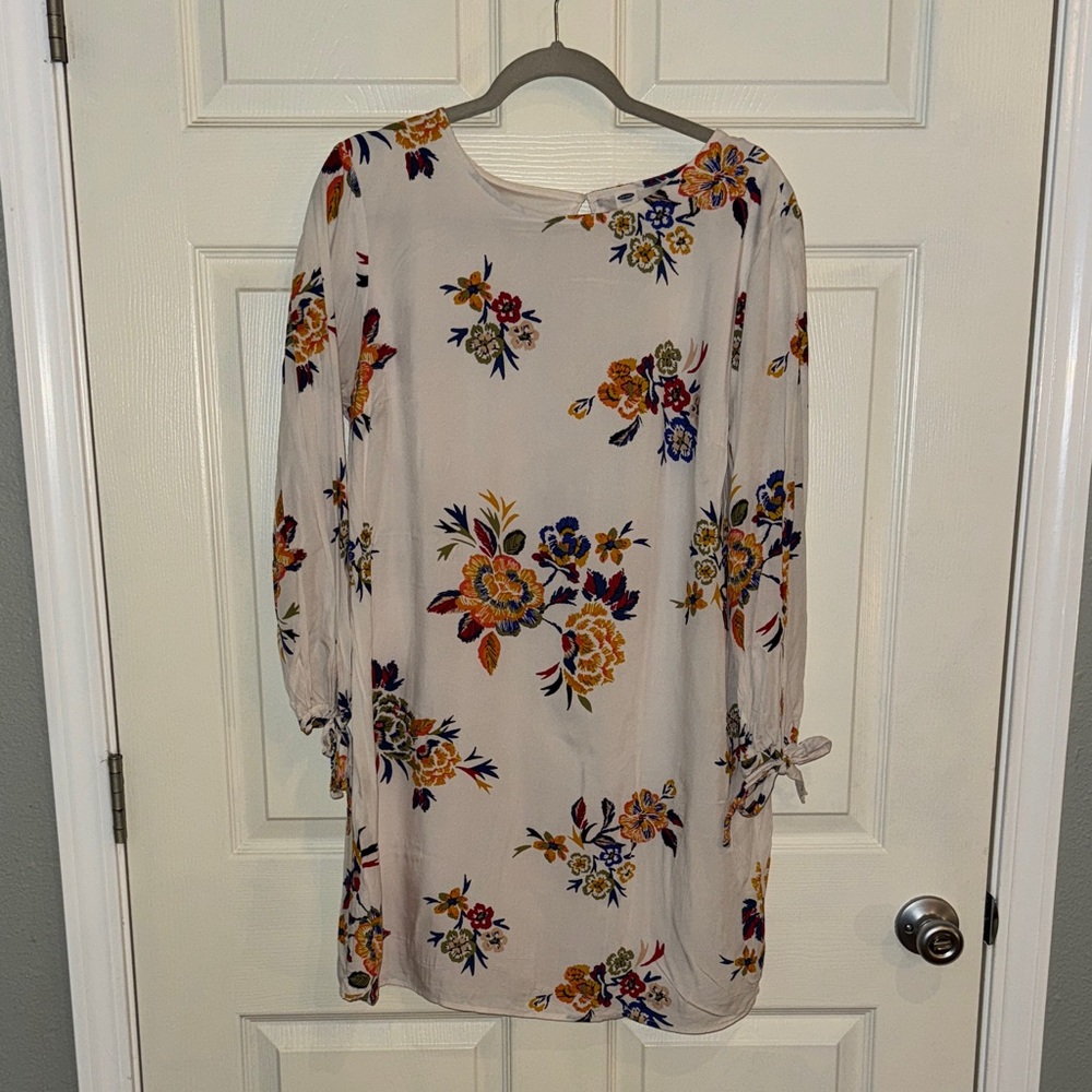 Old Navy Floral Dress in Blue and Orange